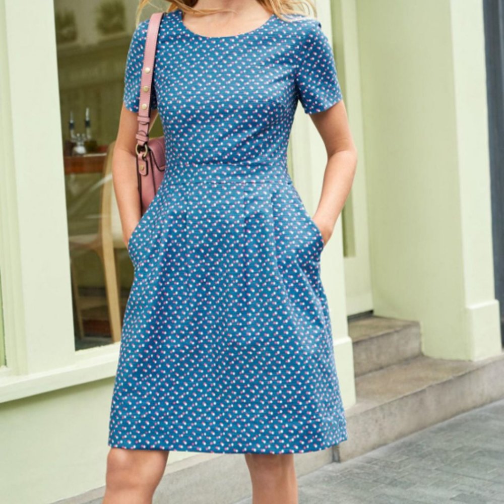 Boden Sierra Textured Dress - Beautiful Quality Dress - Size 14R
